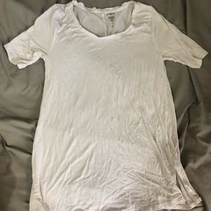 White tunic tee